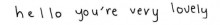 Hello you're very lovely.jpg